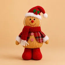 Gingerbread Santa & Chef Christmas Decor – Plush Holiday Figures