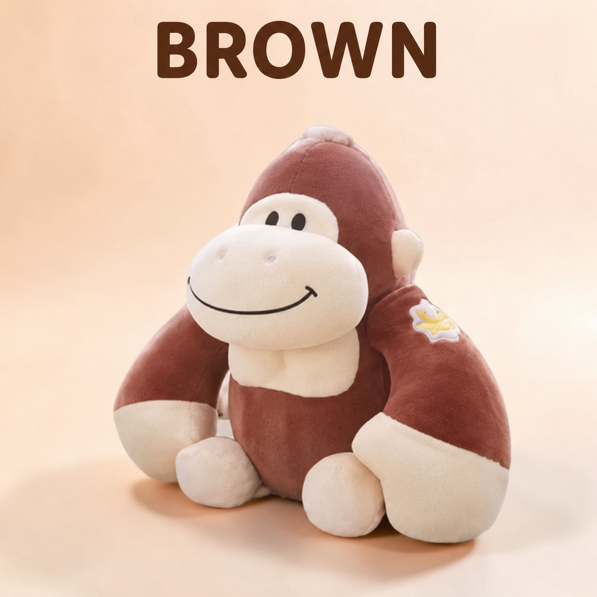 Brown gorilla plush toy