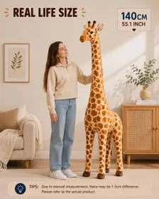 Large Giraffe Plush Toy, Stuffed Animal, Nursery Decor, 5 Sizes