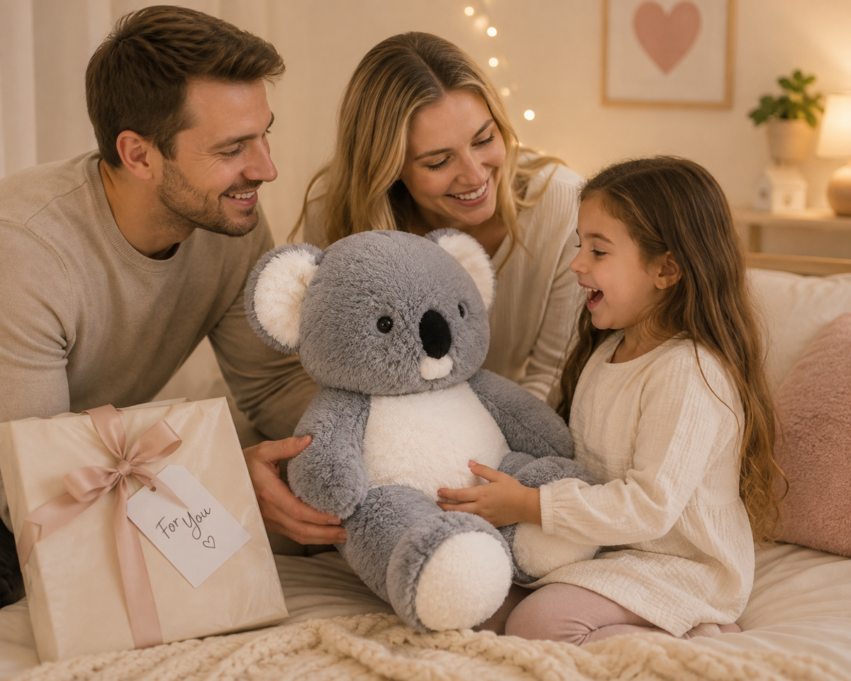 Koala plush gift lifestyle scene