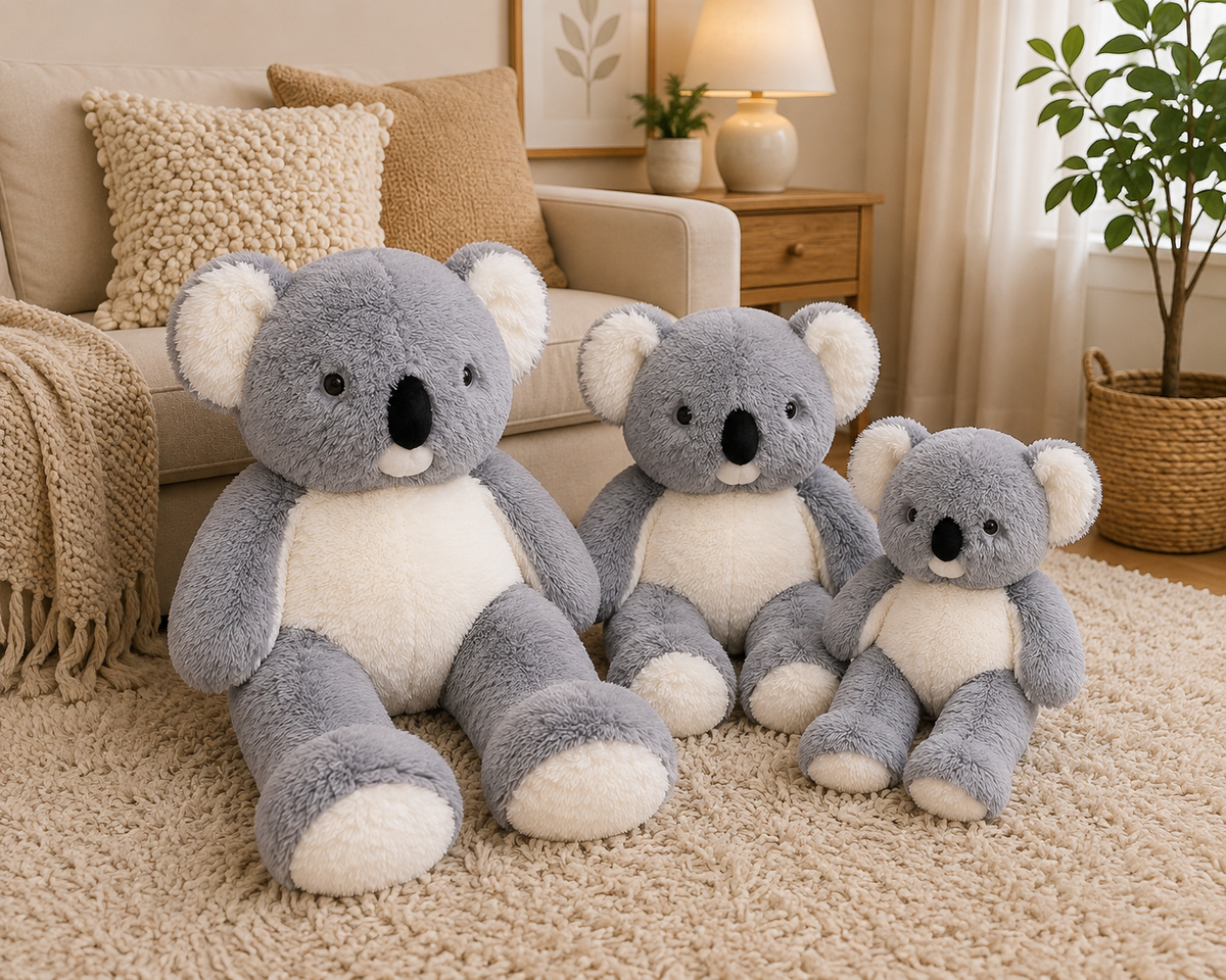 Koala plush three sizes room decor