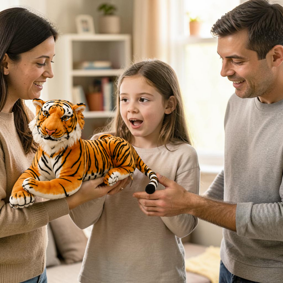 White tiger plush