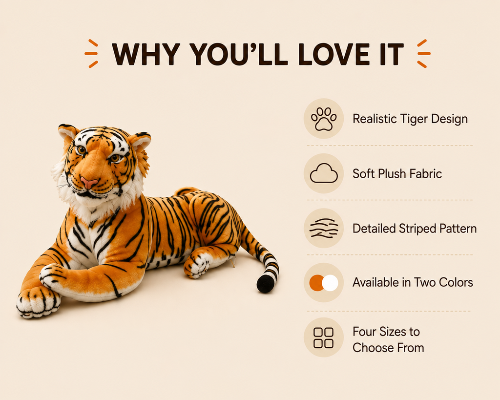 Tiger plush product features