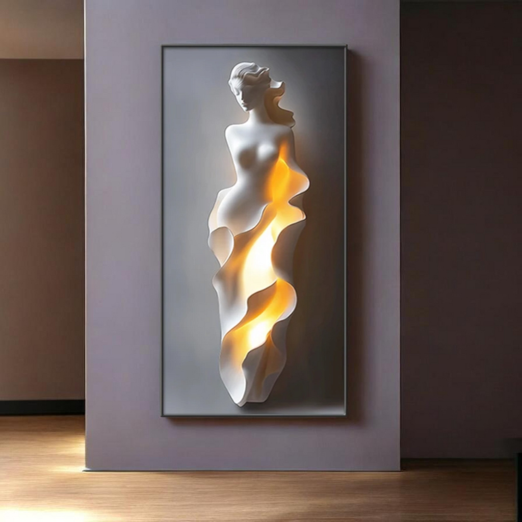 Luxury LED wall art product view