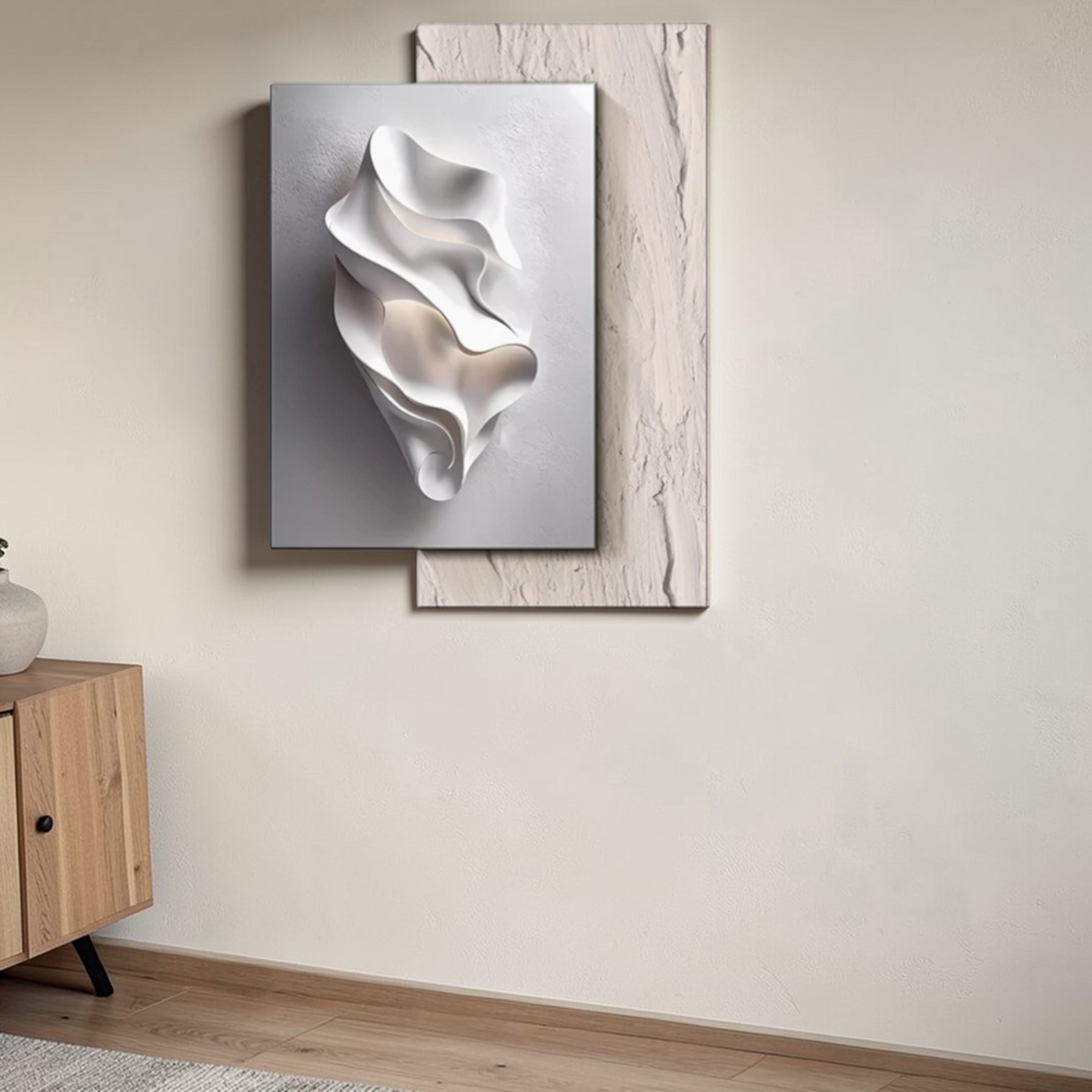 Modern LED wall art lamp design variation