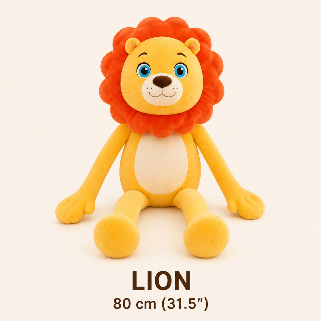 Lion 80 cm long leg plush