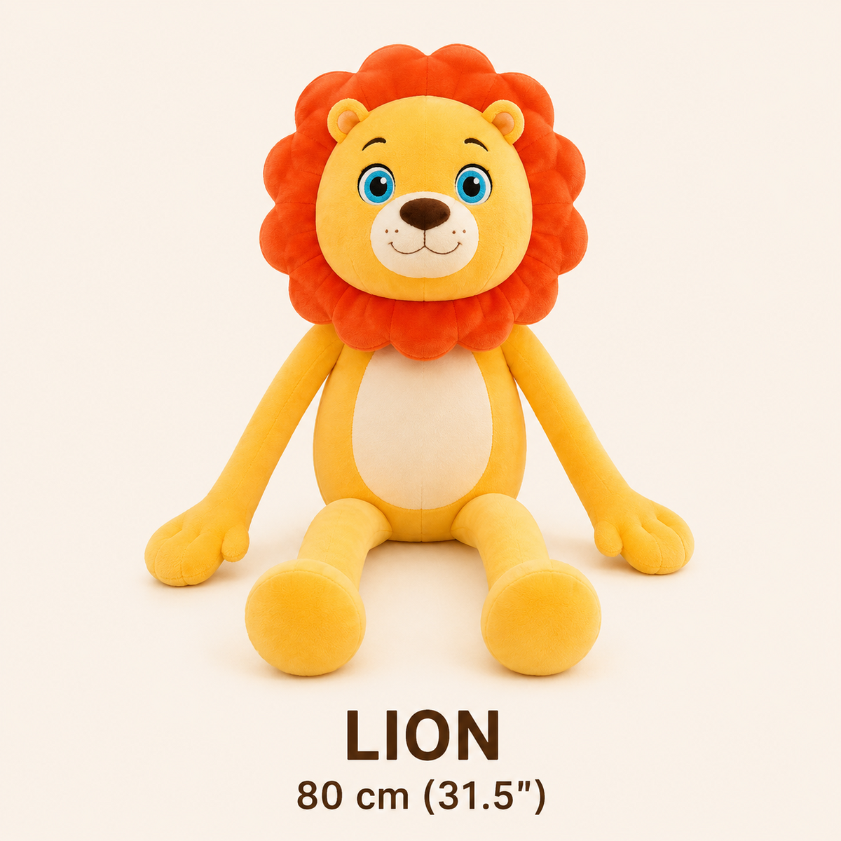 Lion 80 cm long leg plush