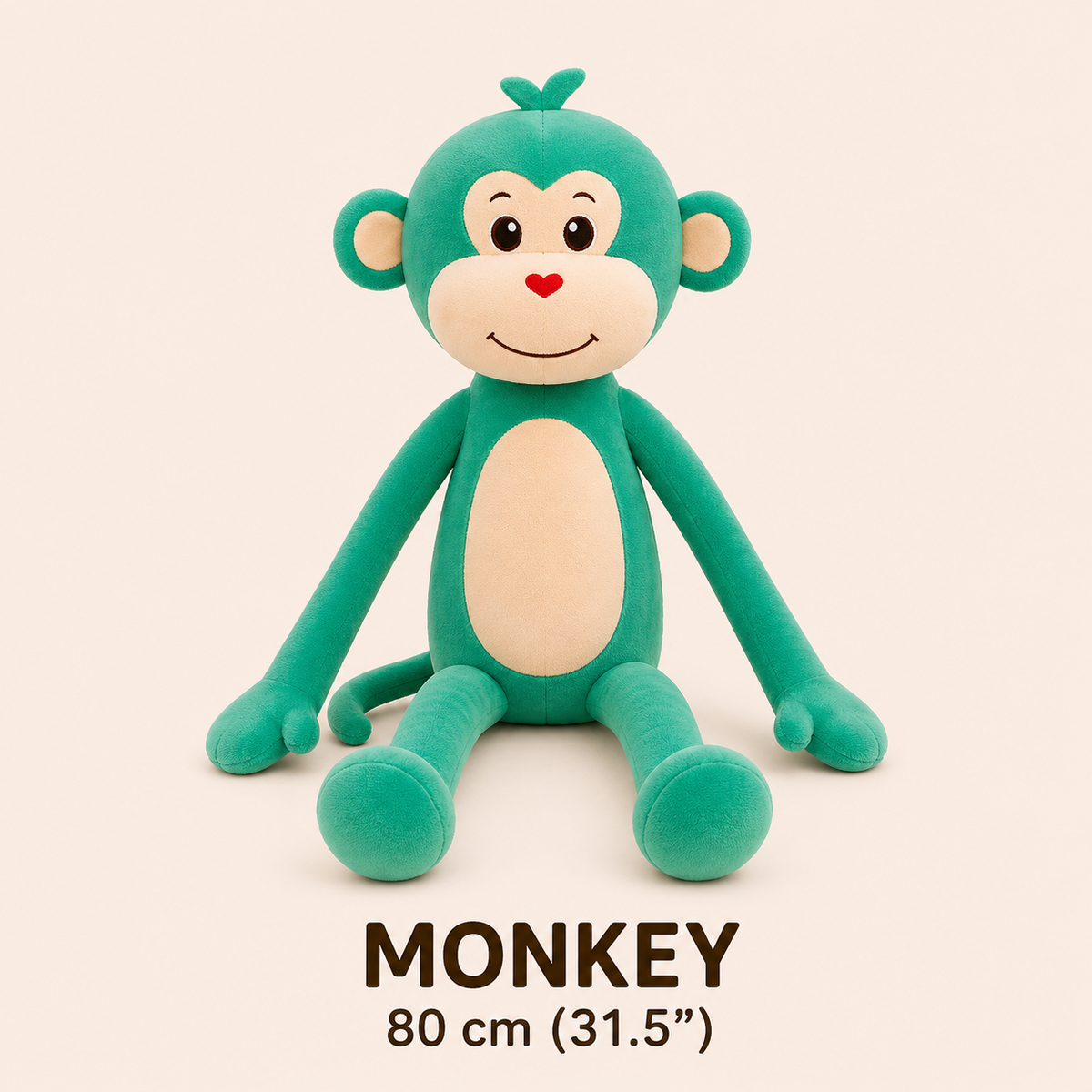 Monkey 80 cm long leg plush