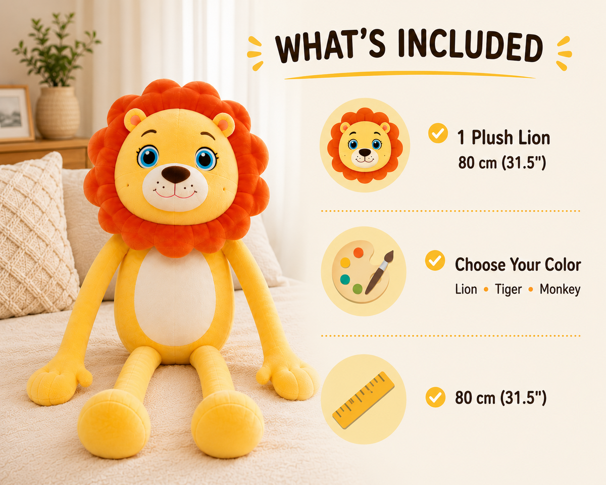 Long leg plush what is included