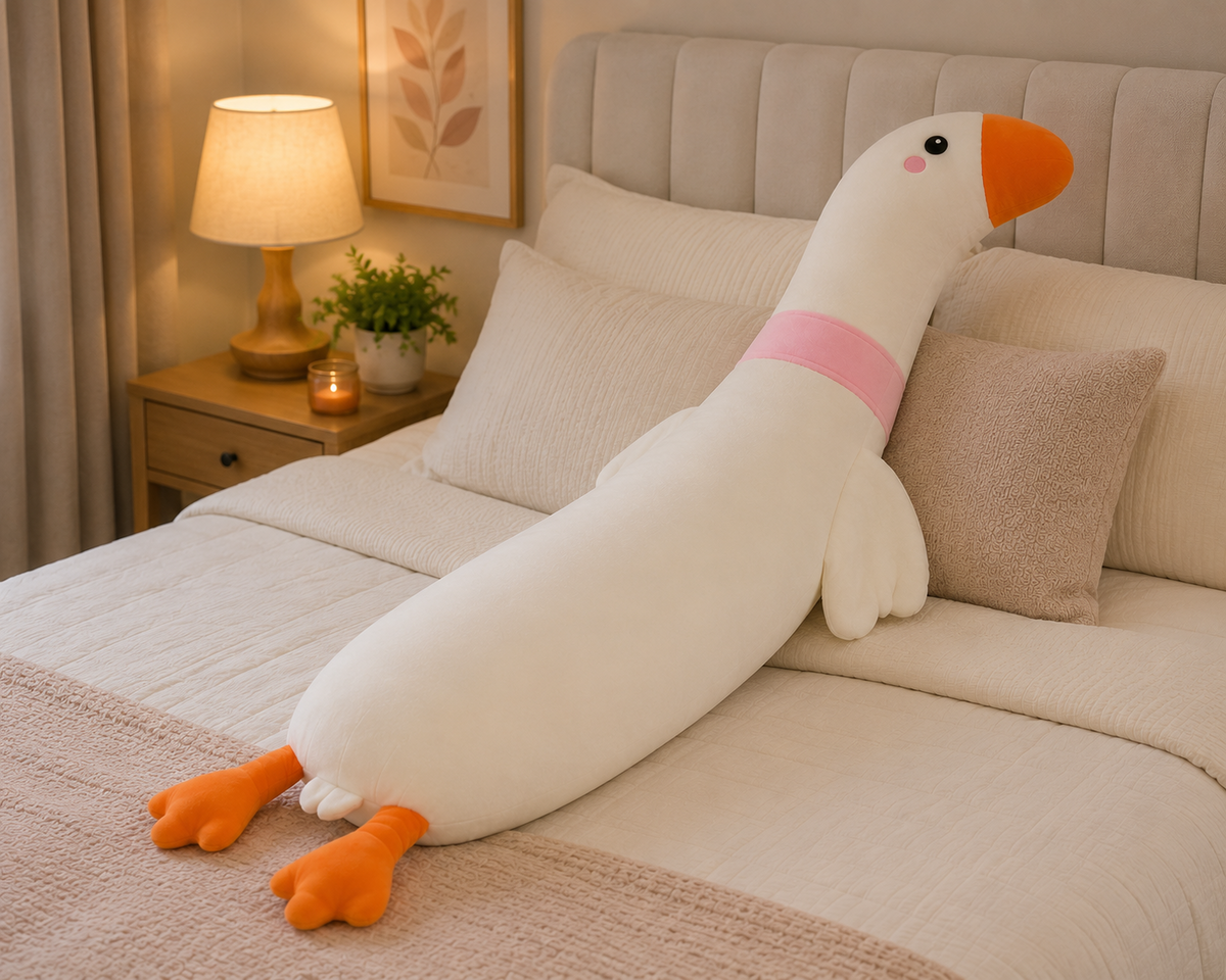 Long plush body pillow Goose Dinosaur Unicorn image 7