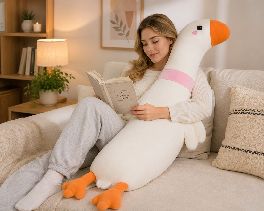 Long plush body pillow Goose Dinosaur Unicorn image 11