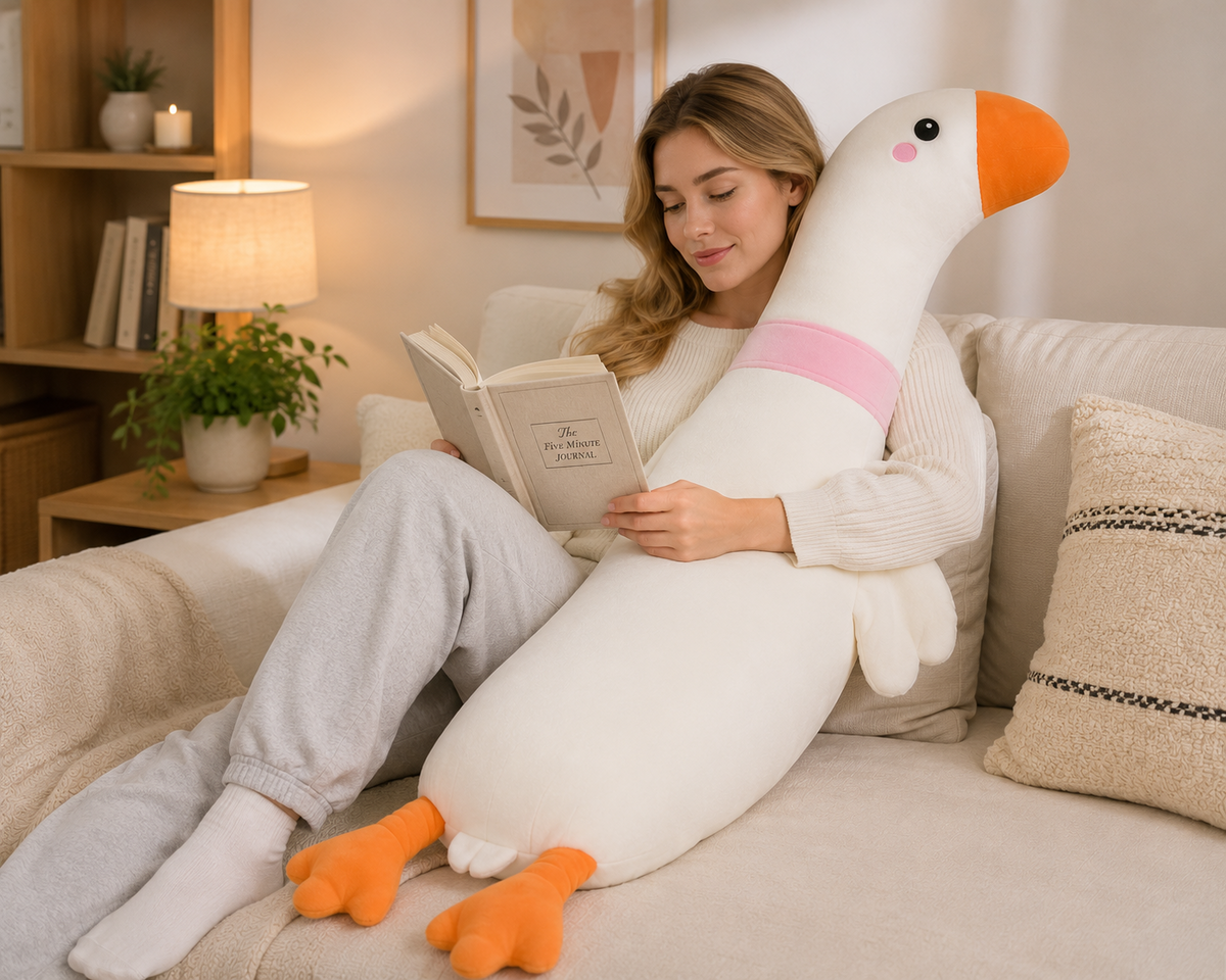 Long plush body pillow Goose Dinosaur Unicorn image 11