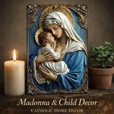 Madonna and Child Wall Plaque