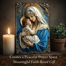 Madonna and Child Wall Plaque