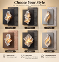 Modern LED wall art lamp six style selection guide A B C D E F