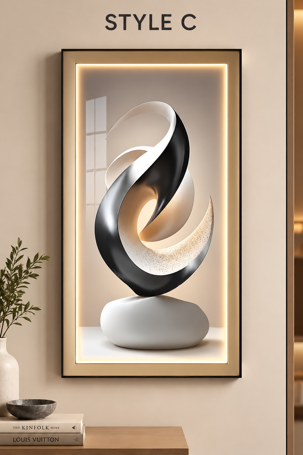 Modern LED Wall Art Light Style C