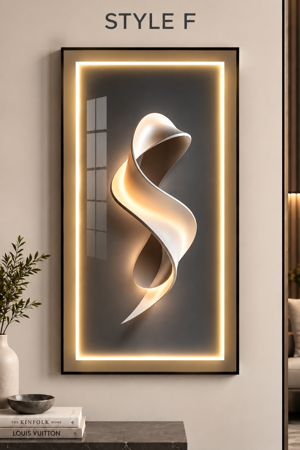 Modern LED Wall Art Light Style F