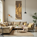 Modern LED decorative wall lamp in a living room