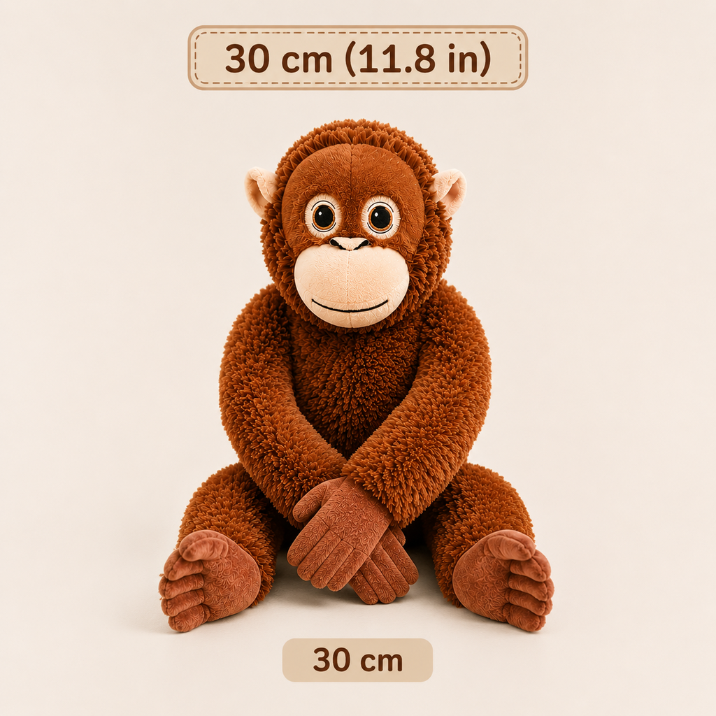 Monkey plush 30 cm 11.8 inch