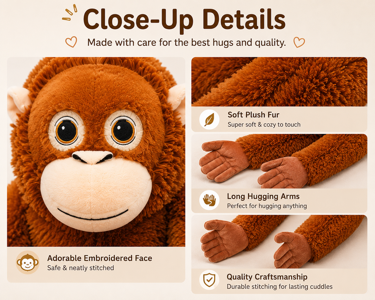 Monkey plush whats included