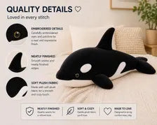 Orca plush pillow 11