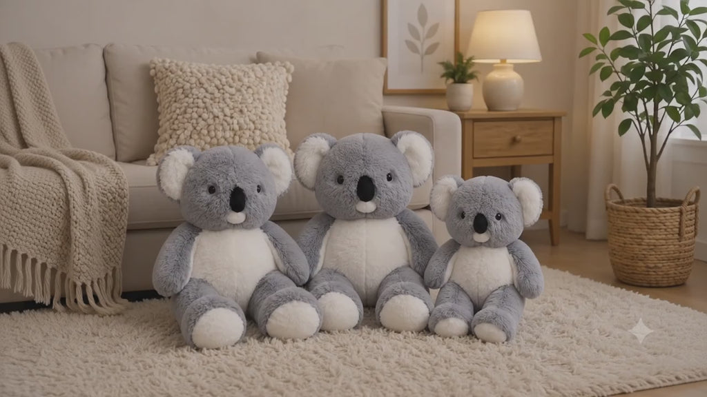 Giant Koala Plush – Large Stuffed Animal, Cuddly Pillow, Nursery Decor