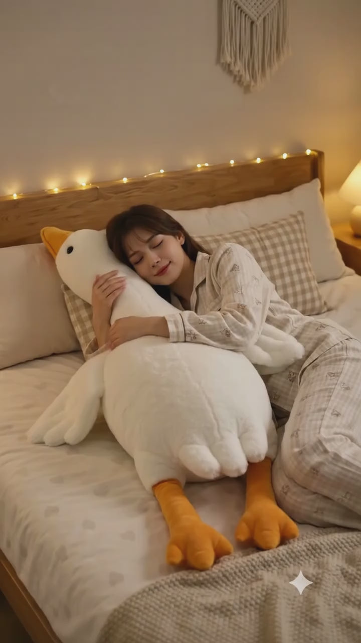 Giant Goose Plush, Soft Stuffed Animal, Cozy Body Cushion Gift