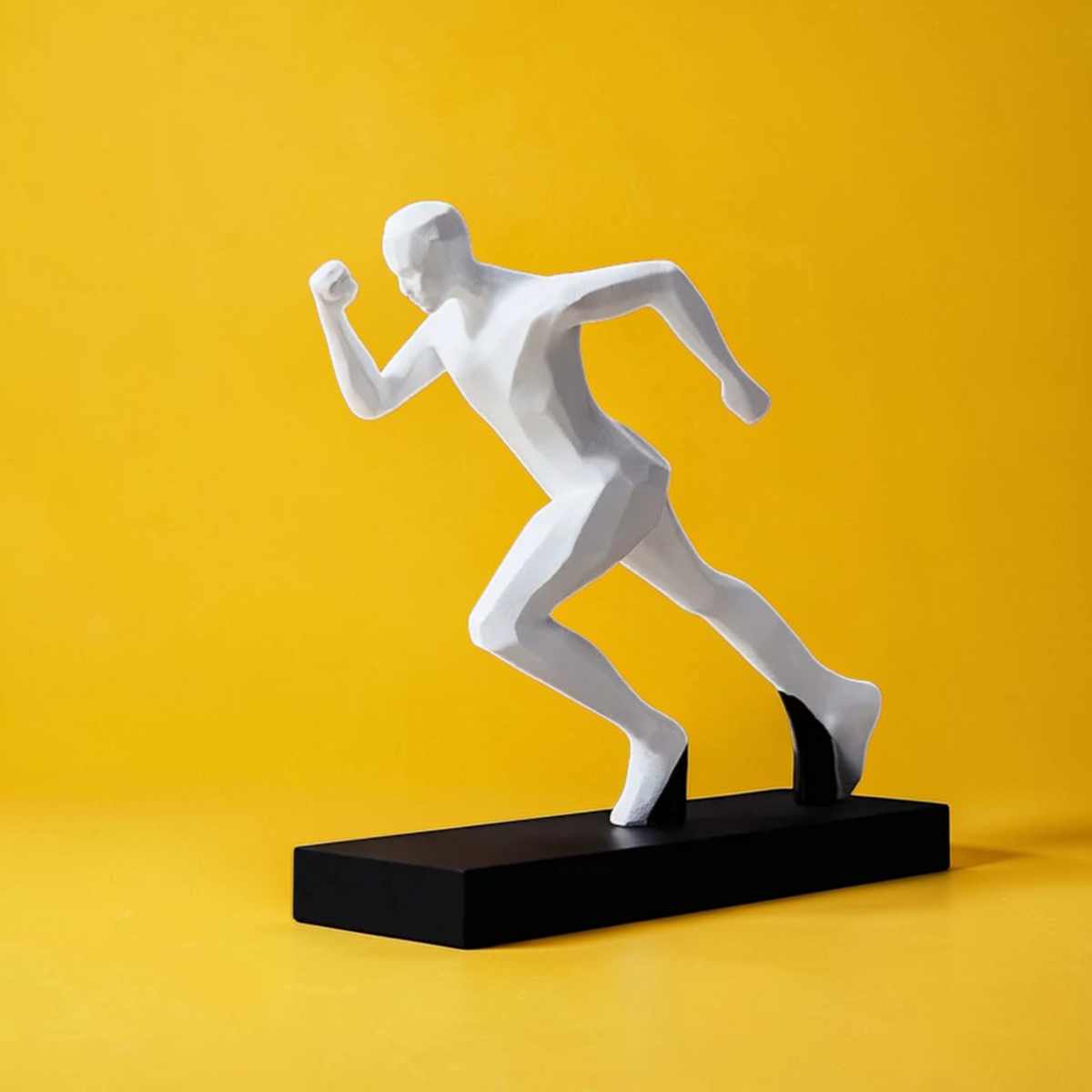 Running Figure modern abstract resin sculpture