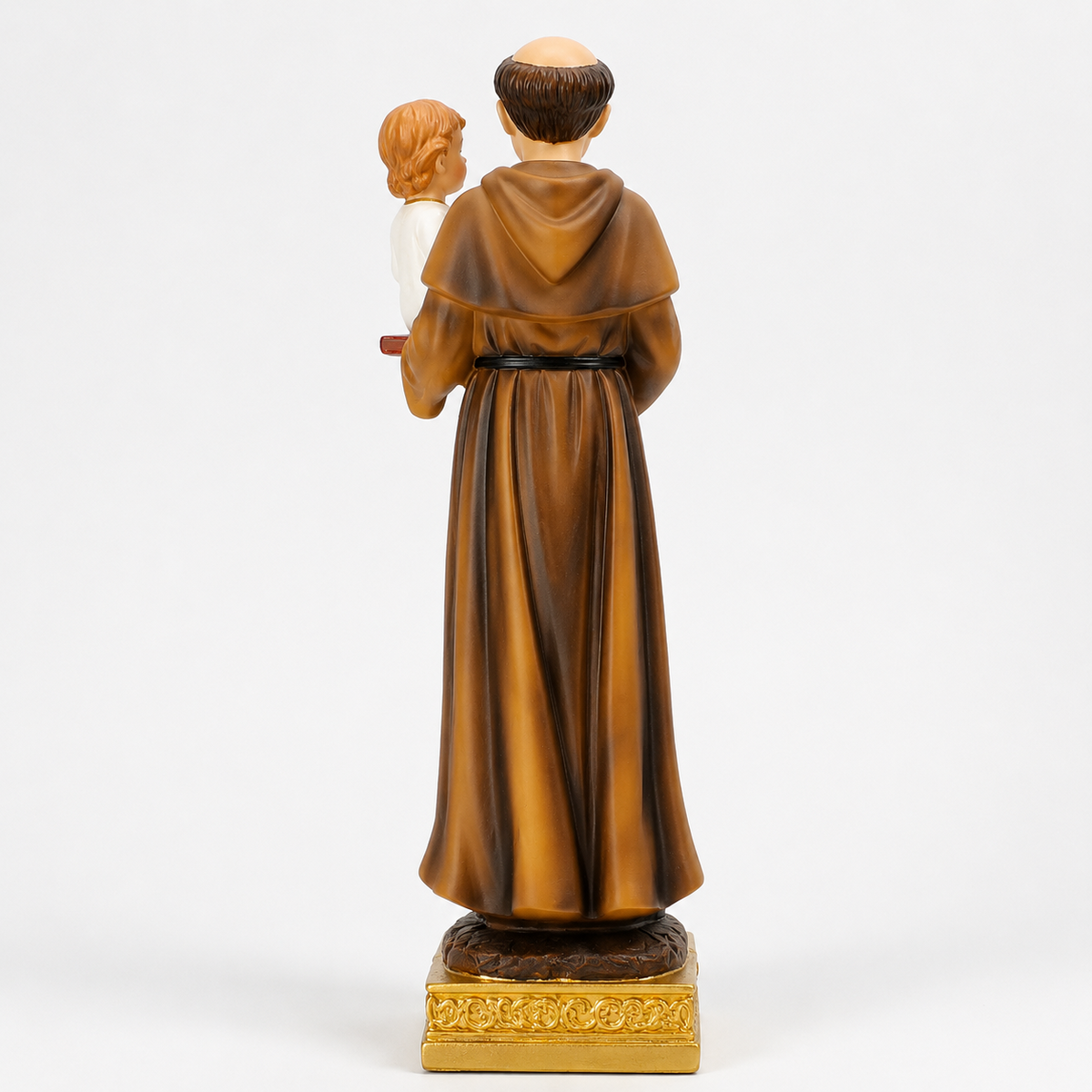 Saint Anthony statue back view