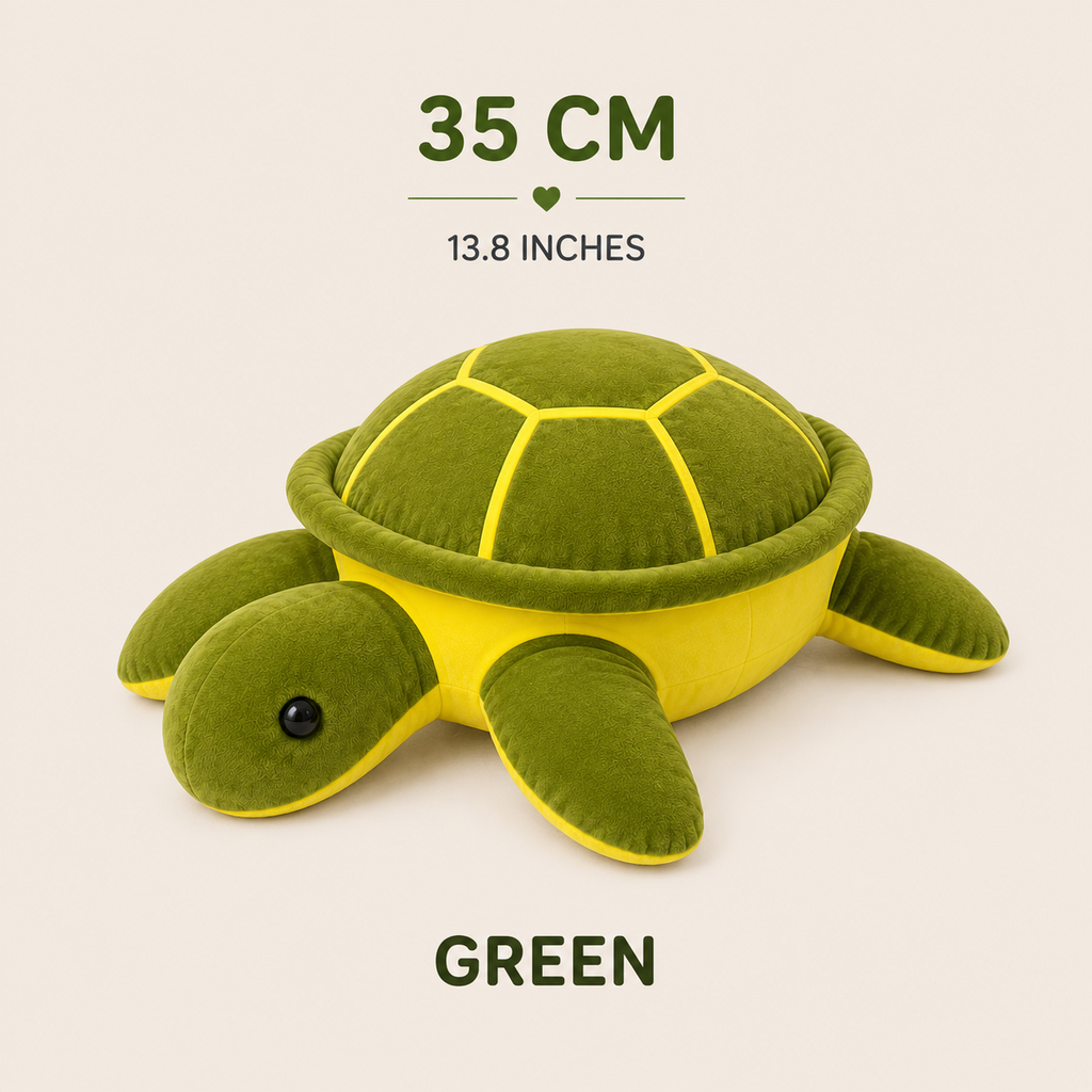 Green sea turtle plush 35 cm 13.8 inches