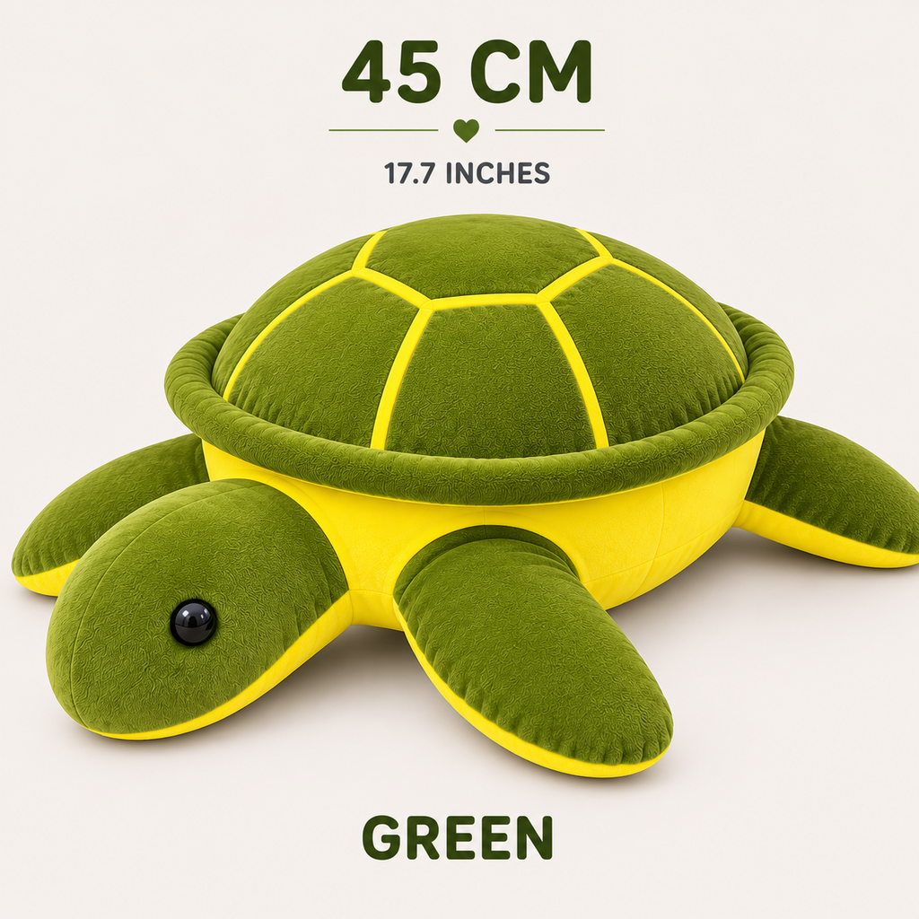 Green sea turtle plush 45 cm 17.7 inches