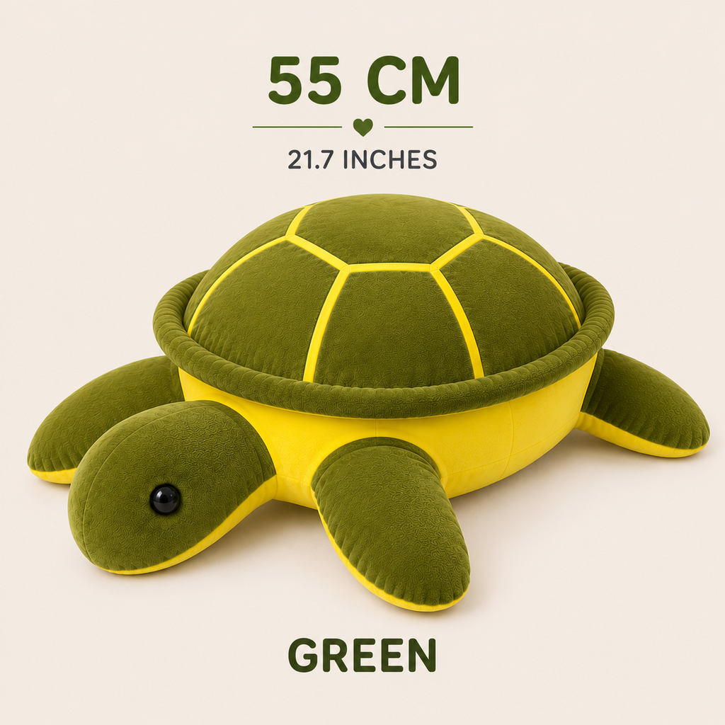Green sea turtle plush 55 cm 21.7 inches