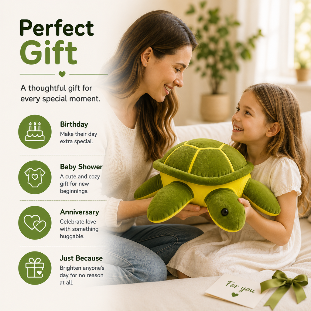 Sea turtle plush pillow gift idea