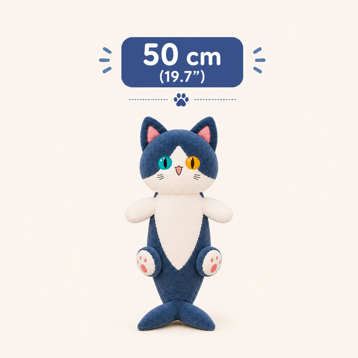 Shark Cat Plush Pillow 50 cm