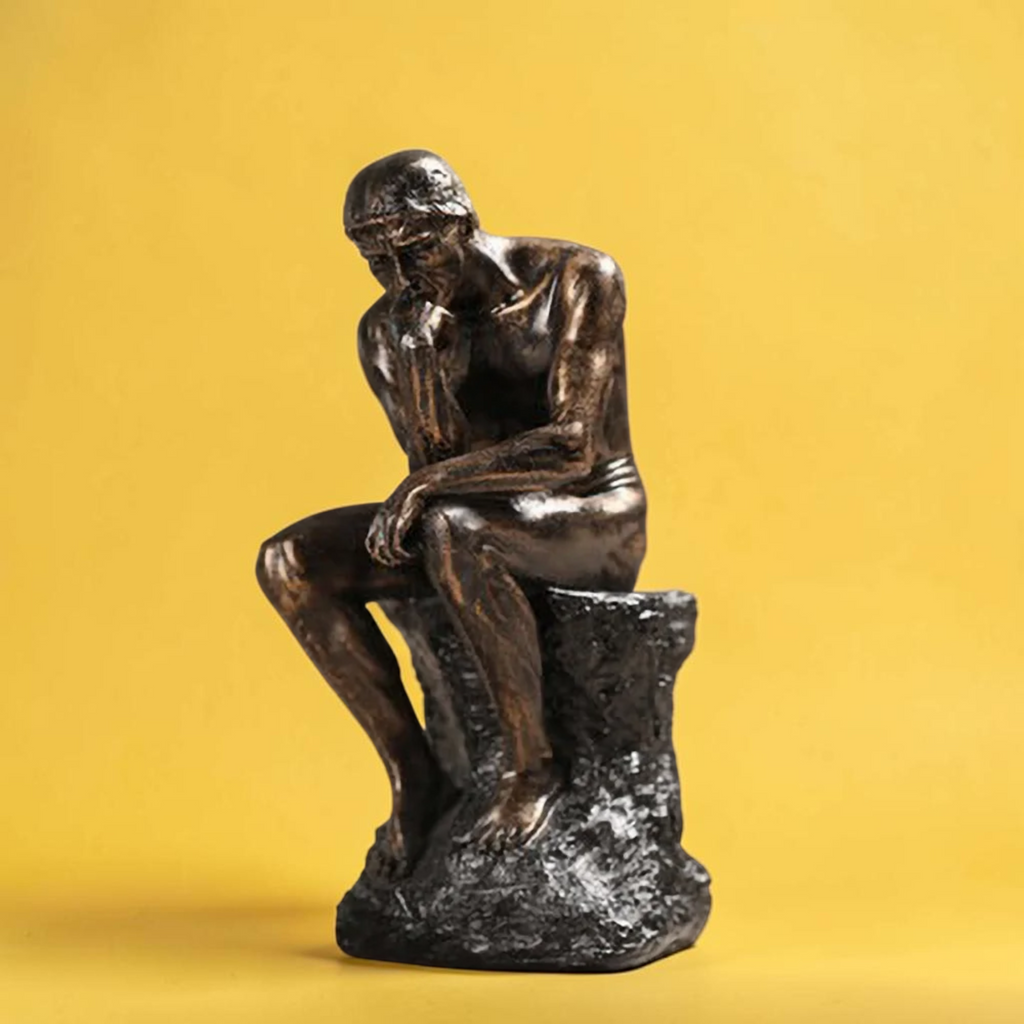 Bronze Thinking Man sculpture