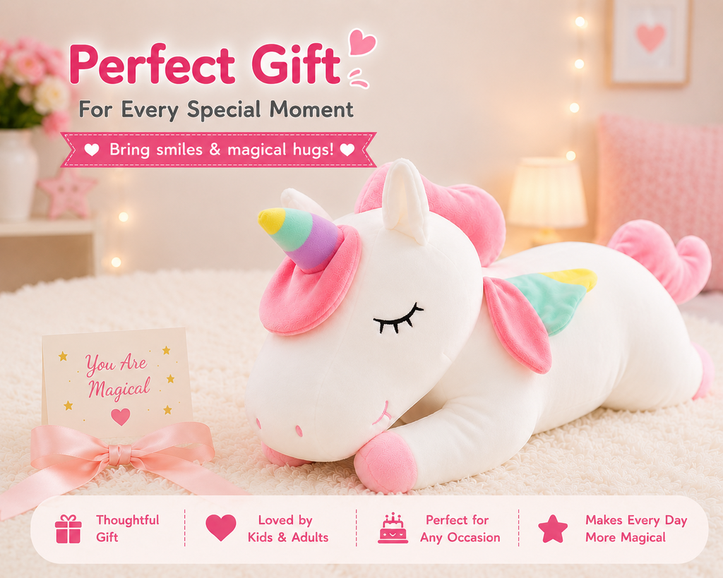 Unicorn plush pillow what is included