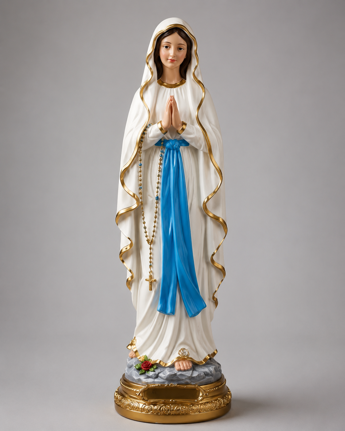 Virgin Mary Our Lady of Grace resin statue