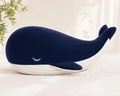 Blue plush whale pillow
