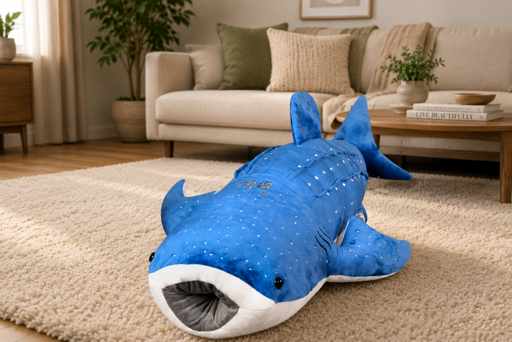 Whale shark plush home decor