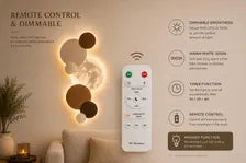Wood Moon Wall Light LED
