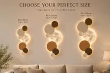 Wood Moon Wall Light LED